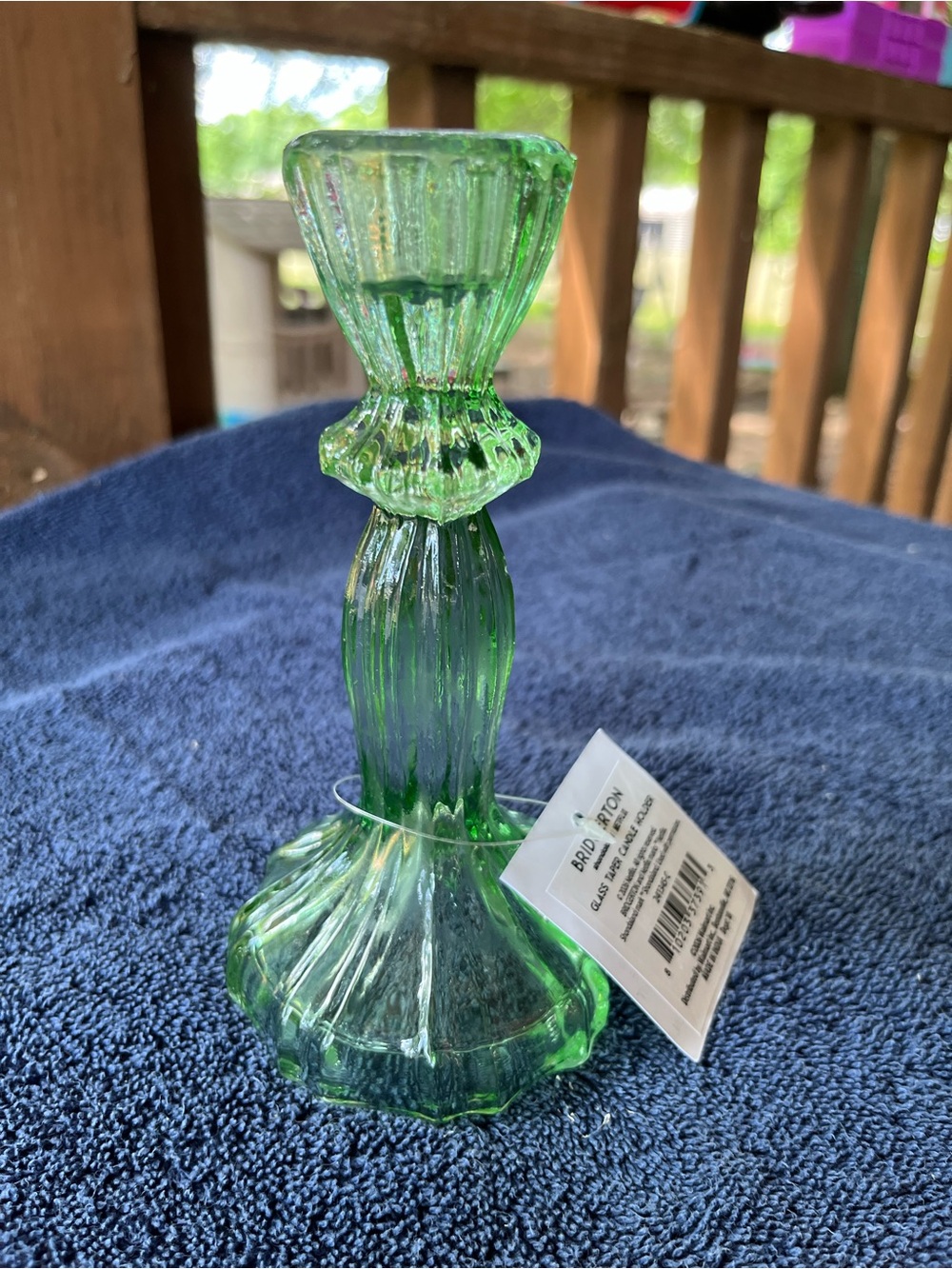 Bridgerton Glass Taper Candle Holder NWT
